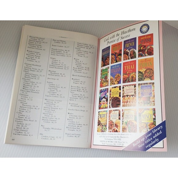 Irresistible Cookies & Crackers Hawthorn Series Vintage Cookbook Recipes 1992 - Picture 9 of 9